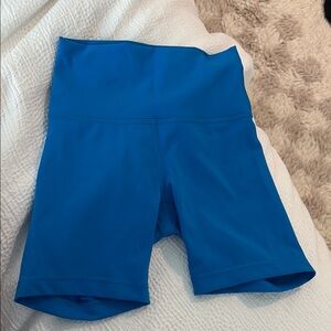 Lululemon Athletica Vibrant Blue Bike Shorts
